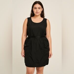 Avia Mauve Sleeveless Mini Dress with Black Belt – Size XXL (20)